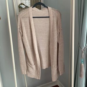 Ava Couture size large cream Open sweater cardigan